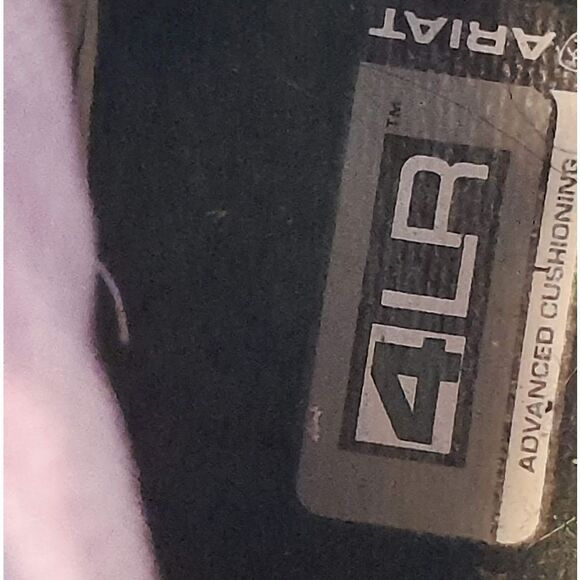 š¤ Ariat Purpleāand Brown Leather Square Toe Cowboy Boots Size 4.5 - Picture 4 of 9